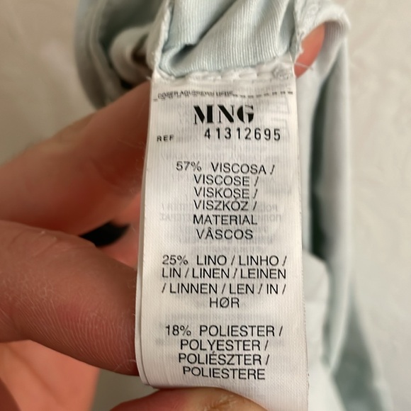 MANGO Women's Tie Belt Wide Leg Pants Size 12 - Picture 9 of 9